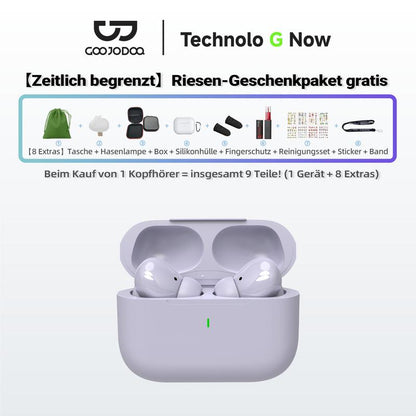 【Versandkostenfrei】GOOJODOQ J206 – 9-in-1 Bluetooth 5.3 Ohrhörer 🎁 Geräuschunterdrückend, HD-Sound, Ultraleicht, Perfekter Sitz