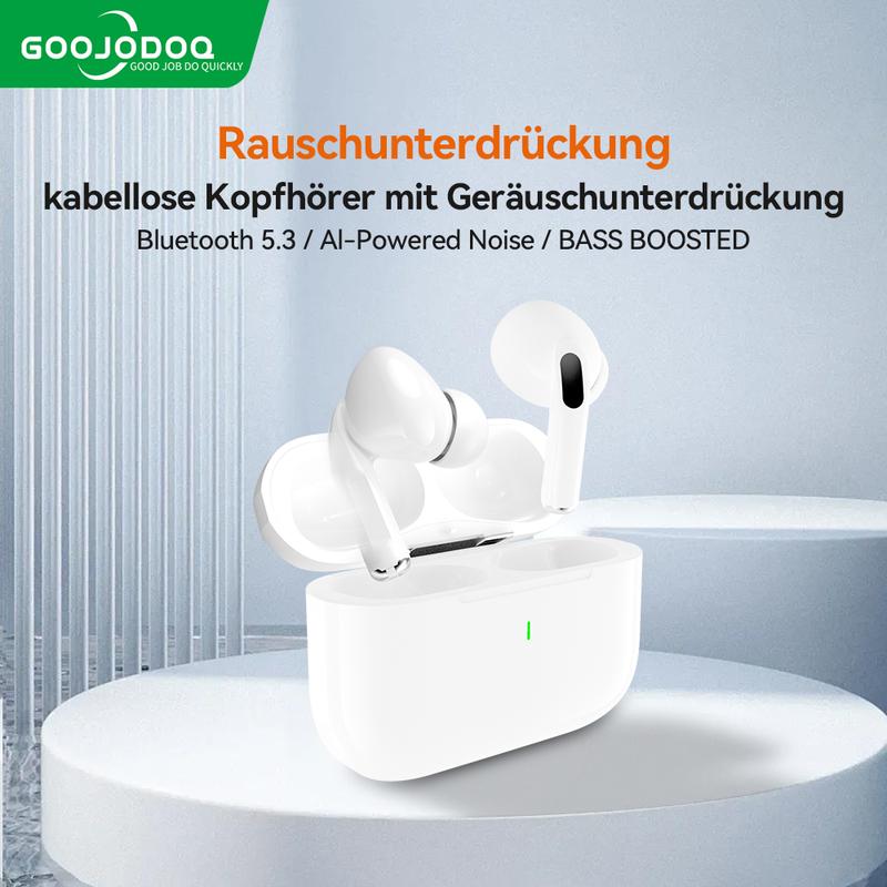 【Versandkostenfrei】GOOJODOQ J206 – 9-in-1 Bluetooth 5.3 Ohrhörer 🎁 Geräuschunterdrückend, HD-Sound, Ultraleicht, Perfekter Sitz