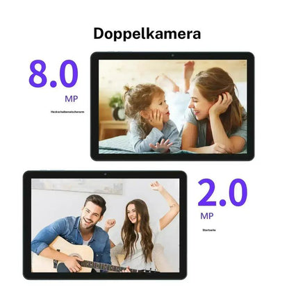 PRITOM 15 Tablet – 10,1" Android, 16 GB RAM, 64 GB Speicher, 8 MP Kamera, 6000 mAh Akku, mit Tastatur & Stift – Perfekt für Schule & Alltag