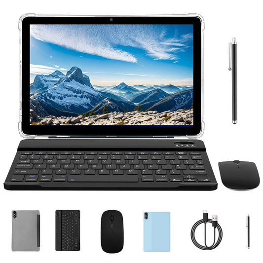 PRITOM 15 Tablet – 10,1" Android, 16 GB RAM, 64 GB Speicher, 8 MP Kamera, 6000 mAh Akku, mit Tastatur & Stift – Perfekt für Schule & Alltag