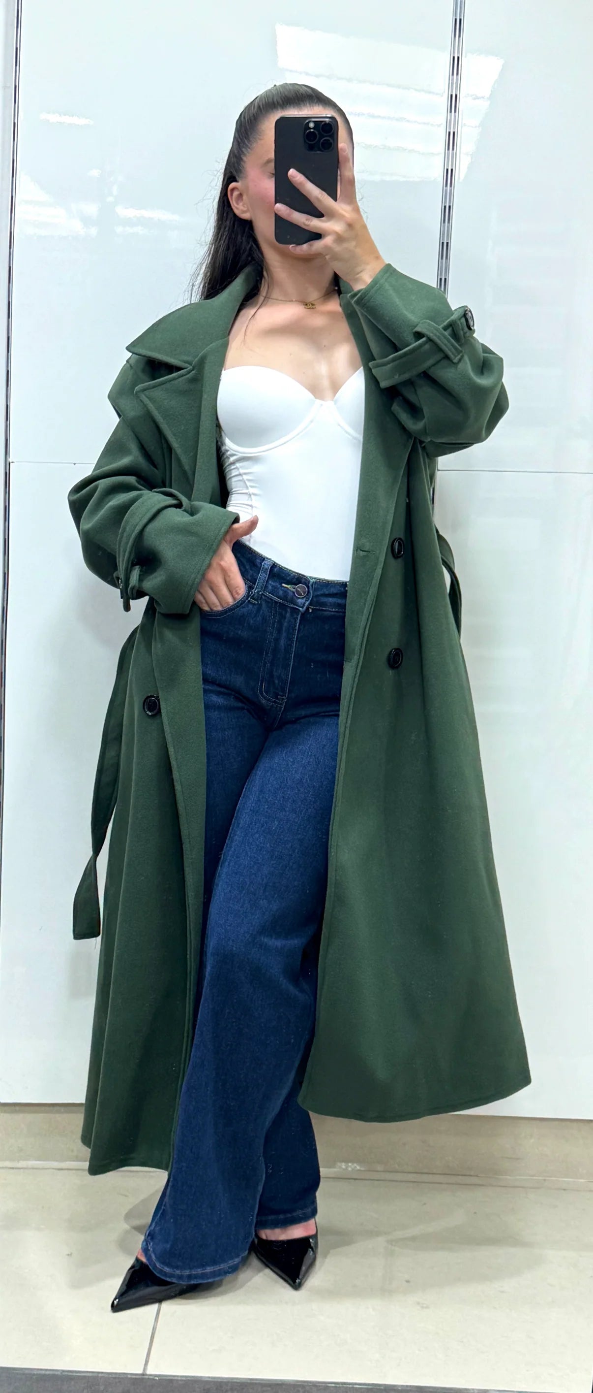 Trench long oversize 415