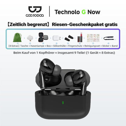 【Versandkostenfrei】GOOJODOQ J206 – 9-in-1 Bluetooth 5.3 Ohrhörer 🎁 Geräuschunterdrückend, HD-Sound, Ultraleicht, Perfekter Sitz