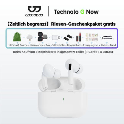 【Versandkostenfrei】GOOJODOQ J206 – 9-in-1 Bluetooth 5.3 Ohrhörer 🎁 Geräuschunterdrückend, HD-Sound, Ultraleicht, Perfekter Sitz