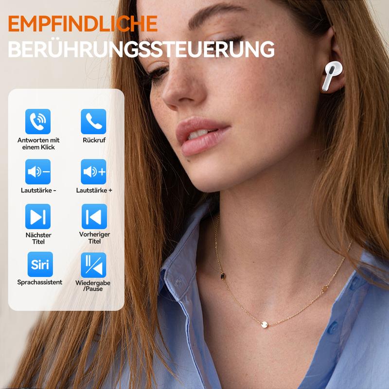 【Versandkostenfrei】GOOJODOQ J206 – 9-in-1 Bluetooth 5.3 Ohrhörer 🎁 Geräuschunterdrückend, HD-Sound, Ultraleicht, Perfekter Sitz